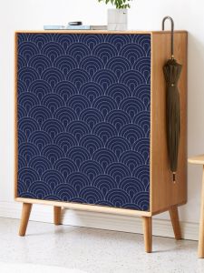 Covering Storage Rack Oil-Proof Anti-Dust Curtain Storage Rack Ugly Curtain Bookcase Wardrobe Balcony Ark Curtain Velcro Punch-Free