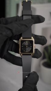 Jam Tangan Pria Casio MTP-B170-1E Gold Bezel Black Dial Black Resin Band