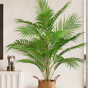 50-88cm Tropical Artificial Plants Large Fake Palm Tree Plastic Green Plant Leaves Tree Branch for Garden Home Office Decor