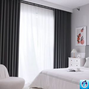Cozy ผ้าม่านเกรดพรีเมี่ยม มินิมอล ผ้าม่าน Blackout สีครีม หนา650แกรม กันแสง UV ได้ 99% ลดความร้อนได้ กั้นแอร์ กั้นห้อง