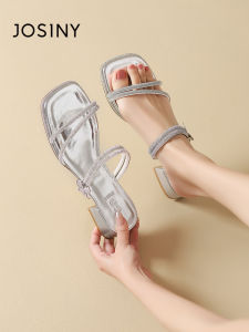 Josiny | Elegant French Slides Water Diamond Decorated for Dresses