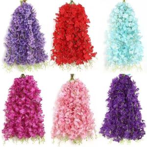 5/10/20Pcs Wisteria Artificial Flower Vine 60cm Hanging Fake Flowets Garland for Home Decor Garden Wedding Party Decoration Wall