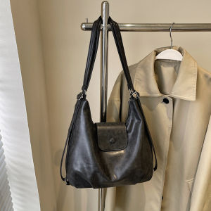 Fashionable Retro Large Capacity Womens Tote Bag Commuter Shoulder Crossbody Bag Three-Way Dual-Shoulder Bag Luxury Handbag