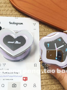 Creative Star Heart Shaped Mirror Magnetic Bracket Suitable for Magsafe Mobile Phone Lazy Desktop Support Stand Acrylic Material