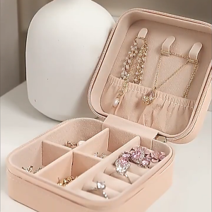 Portable Jewelry Travel Multifunction Necklace Earring Ring Women Gift storage Box Organizer Display