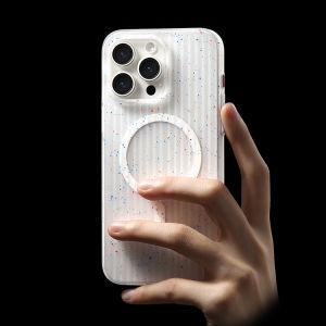 Crashstar MagSafe Thời Trang Mực đổ Sọc Mờ Cứng trong suốt Ốp điện thoại cho Iphone 15 14 Pro Max Cộng Với 13 12 Pro Max Không Dây Sạc Ốp điện thoại Frosted Slim PC Điện Thoại Bìa Shell Hot Bán