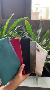 Genuine Top Cow Leather Fashion Women Small Wallet For Ladies Zipper Card Purse Key Storage Bag High Quality Short Wallet Female