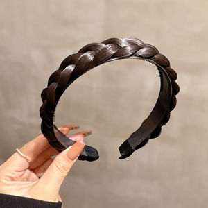Womens Fishbone Braid Hairband Fake Hair Hairpin Hair Ties Hair Accessories Volume Enhancing Pressed Hair 2025 Style
