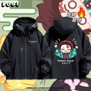 Anime Character Themed Hooded Padded Jacket Warm Thicker Parka