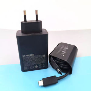 Samsung 65W Trio Super Fast Charger 25W PD EU Quick Charge Adapter For Galaxy S25 S24 Note20 Ultra A56 C55 +1/1.8M Type C Cable