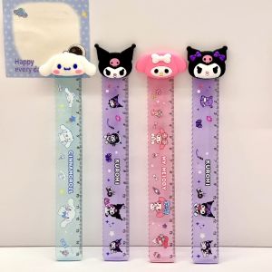 HOORAY! Cartoon Ruler Acrylic Straight Rulers Drawing Kid School Stationery Supplies Measuring Drawing Tool BK0234