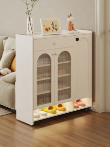 ZUNTONGGE | Entrance Locker Cabinet Shoe Cabinet With Wheels