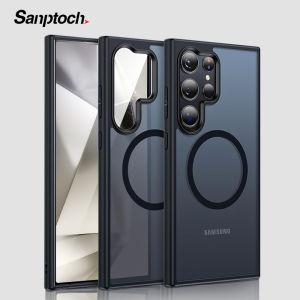 Sanptoch เคส Samsung Galaxy S25 / S24 / S23/S22อัลตร้าเกรดทหารสำหรับ S25บวกป้องกันรอยนิ้วมือเป็นพิเศษเคลือบด้านโปร่งแสงเคสบาง