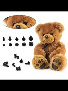 100pcs 5-8mm Eyeball Doll Accessories Black Plastic Plush Safety Eyes Amigurumi For Toys 5mm 8mm DIY Funny Toy Eyes Animal