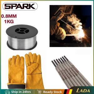 SPARK Welding accessorie - Golden Bridge Welding Rod 2.5mm 1kg | Welder long gloves | Welding Wire 0.8mm 1kg