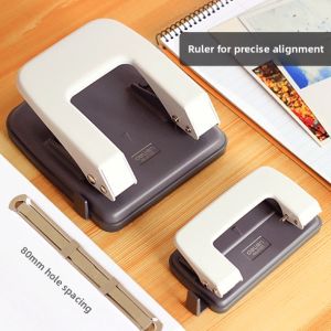 deli | Manual 2-hole Punch for Loose-leaf Binders