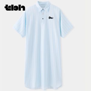 T-B-H | Breathable Long Sleeve Tencel Home Dress for Outdoor Wear