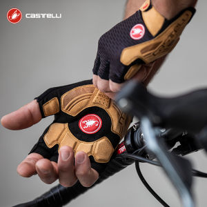 Castelli | Găng Tay Đạp Xe Hơi Mát Chống Sốc Ngón Bán Dài