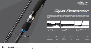DEVIL CRAFT - SQUID RESPONDER - 2 SECTION EGI SERIES SLOW JIGGING SPINNING ROD