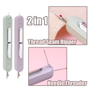 2 in1 kim threader đường may Ripper tự động mini threading Viện trợ kim threader nhà sử dụng đa chức năng Kim threader công cụ