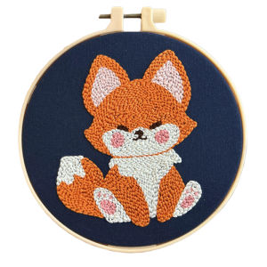 Finger Poke Embroidery DIY Handmade Fabric Poke Three-Dimensional Embroidered Rubbing Embroidery Kids School Beginner