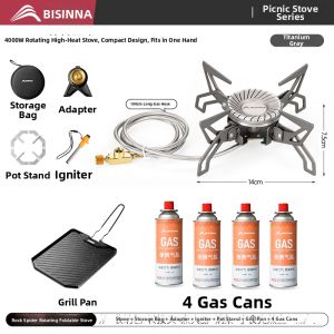 BSWOLF | Portable Foldable Separated Camping Gas Stove