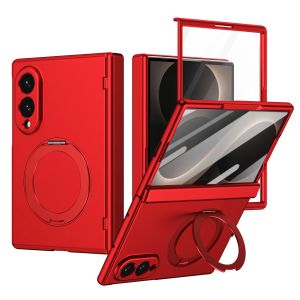 szhaiyu | With Front Glass Screen Film Hinge Protection Case For Samsung Z Fold 8 Ultra 5 6 7 8 360° Rotating Magnetic Alloy Stand Cover