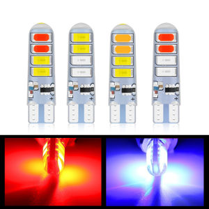 ไฟแฟลชรถยนต์แฟลชรถยนต์แบบสองสีหลอดไฟซิลิโคนสำหรับไฟเตือน12V หลอดไฟสัญญาณไฟเลี้ยวสะท้อนแสงแบบอัตโนมัติ