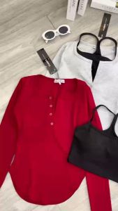 Set Áo Nữ Vạt Bầu + Bra Yếm Có Mút Ngực - Tharo Clothing [SET0032]