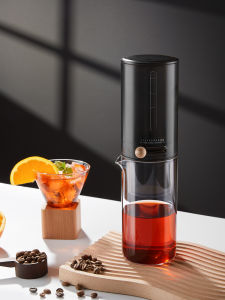 ปรับอัตราการไหลแก้วกาแฟดริปเปอร์ แฮนด์บรูว์ ไอซ์ดรอปหม้อใช้ในบ้านกรองเบียร์เย็นเหยือกแบ่งปันสไตล์นอร์ดิกพลาสติก