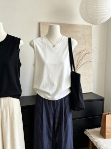 Sleeveless Slimming Versatile Minimalist T-shirt