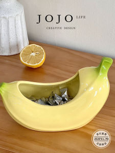 Creative Ceramic Display Plate Thick Modern Simple Style Living Room Coffee Table Dining Table Decoration Home Decor Accessories