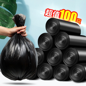 Túi Rác Nhà Bếp Dày Cầm Tay Hình Áo Vest Màu Đen Cho Gia Đình Dùng Trong Nhà Bếp Túi Rác Nhà Bếp Có Miệng Phẳng Dùng Một Lần