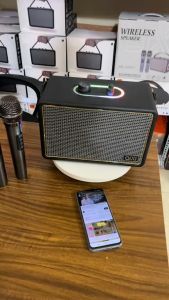 Loa Karaoke SK-2080 Tặng Kèm 2 Micro Không Dây Loa SK2080 Hát Karaoke Nghe Nhạc Bass Mạnh