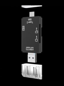 Đầu Đọc Thẻ Nhớ 6 Trong 1 chuyển đổi OTG USB 3.0 SD TF Cho Loại Type C / USB / Micro USB 6 in 1