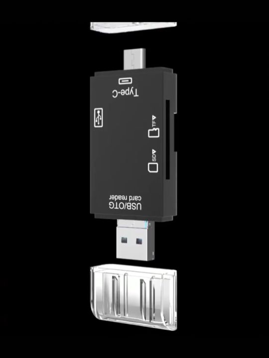 Đầu Đọc Thẻ Nhớ 6 Trong 1 chuyển đổi OTG USB 3.0 SD TF Cho Loại Type C ...