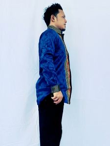 kemeja tenun songket baron