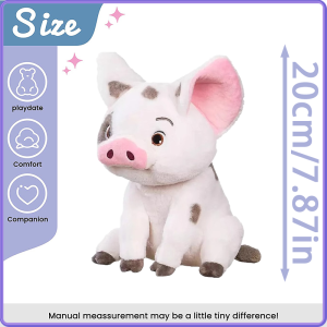 Kawaii Moana Pig Rooster Plush Toy Anime Pig Princess Chicken Stuffed Animals Accompany Sleep Toy Home Decor Kids Birthday Gifts