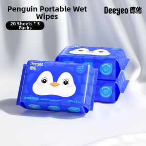 DEYOU | Portable Gentle Wet Toilet Tissue 20 Sheets