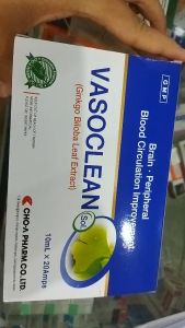 Vasoclean Sol Chính Hãng - Hỗ trợ điều tr.i sa sút trí tuệ ở người lớn  rối loạn tuần hoàn máu não  chóng mặt  giảm thị lực -  hộp 20 ống x 10ml