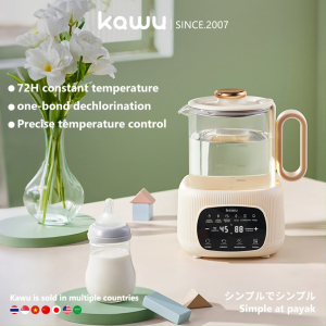 Kawu 1.3L Baby Formula Kettle Warmer – 600W Fast Heating Thermostatic ControlSterilizer Electric Formula Kettle 1-Year Warranty