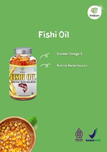 Fishi Oil Salmon oil minyak salmon fish oil daya tahan tubuh AQILAMART