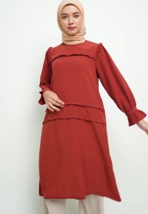 MFMW Hikade Midi Dress Gamis Merah Bata