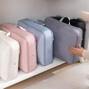 Travel Compression Storage Bag down Jacket Quilt Clothes Organizer Bag Luggage Compression Sack PA PE Material