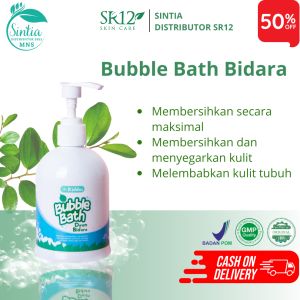 Sabun Scabimite Untuk Bayi SR12 Bubble Bath Daun Bidara Kiddos sabun Mandi Anti Bakteri  300ml Bpom
