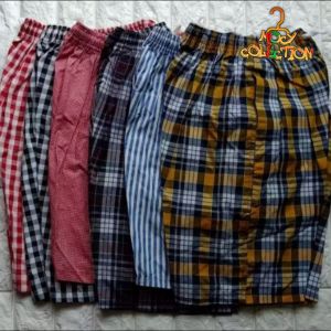 CELANA PENDEK KOLOR WANITA KOTAK-KOTAK WARNA & MOTIF RANDOM / CELANA TERBARU / CELANA TERLARIS / CELANA SANTAI HARIAN