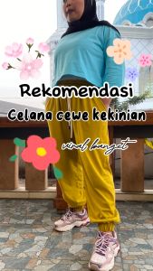 Zolfayyu. Celana Joger Kekinian | Celana Wanita Bahan Katun Kombed 24s | Murah Dan Modis Karet Panjang