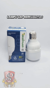 Bohlam LED Takasimurah 15W Ber SNI / Lampu LED T Bulb 15 WATT Cahaya Putih Terang CoolDaylight Ekonomis Hemat Energi