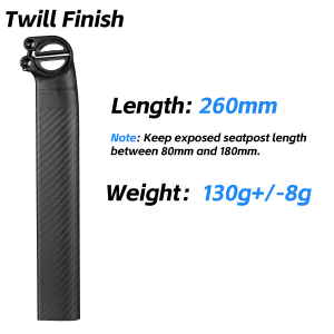 【FOR REACTO】ELITA ONE UltraLight Carbon Seatpost for Merida Reacto Offset 5mm Length 260/310/360mm