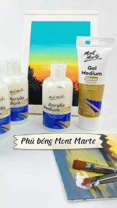 Phủ bóng đất sét (Chống nước) tranh acrylic đất nặn tự khô tranh số hoá (75ml/135ml)